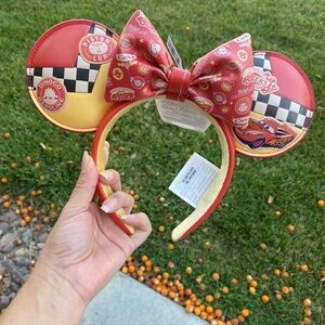 Disney Cars Red and Yellow Headband with Bow